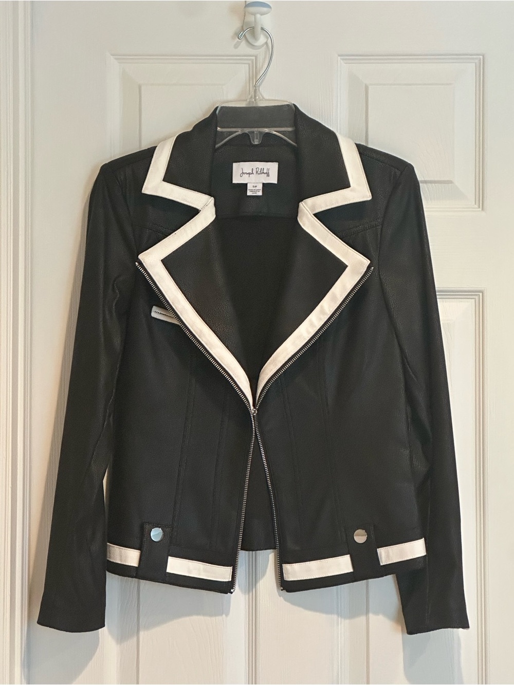 Joseph Ribkoff Black Faux Leather jacket